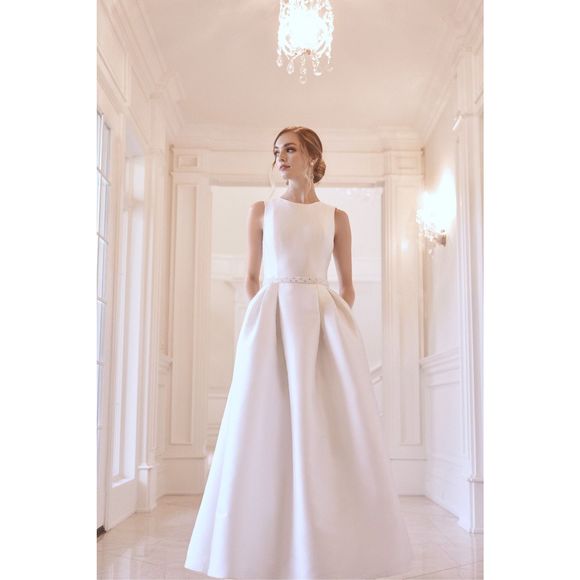 Sachin & Babi Kathryn Satin Ballgown - Picture 5 of 13